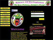 Tablet Screenshot of kreweofswingtown.com